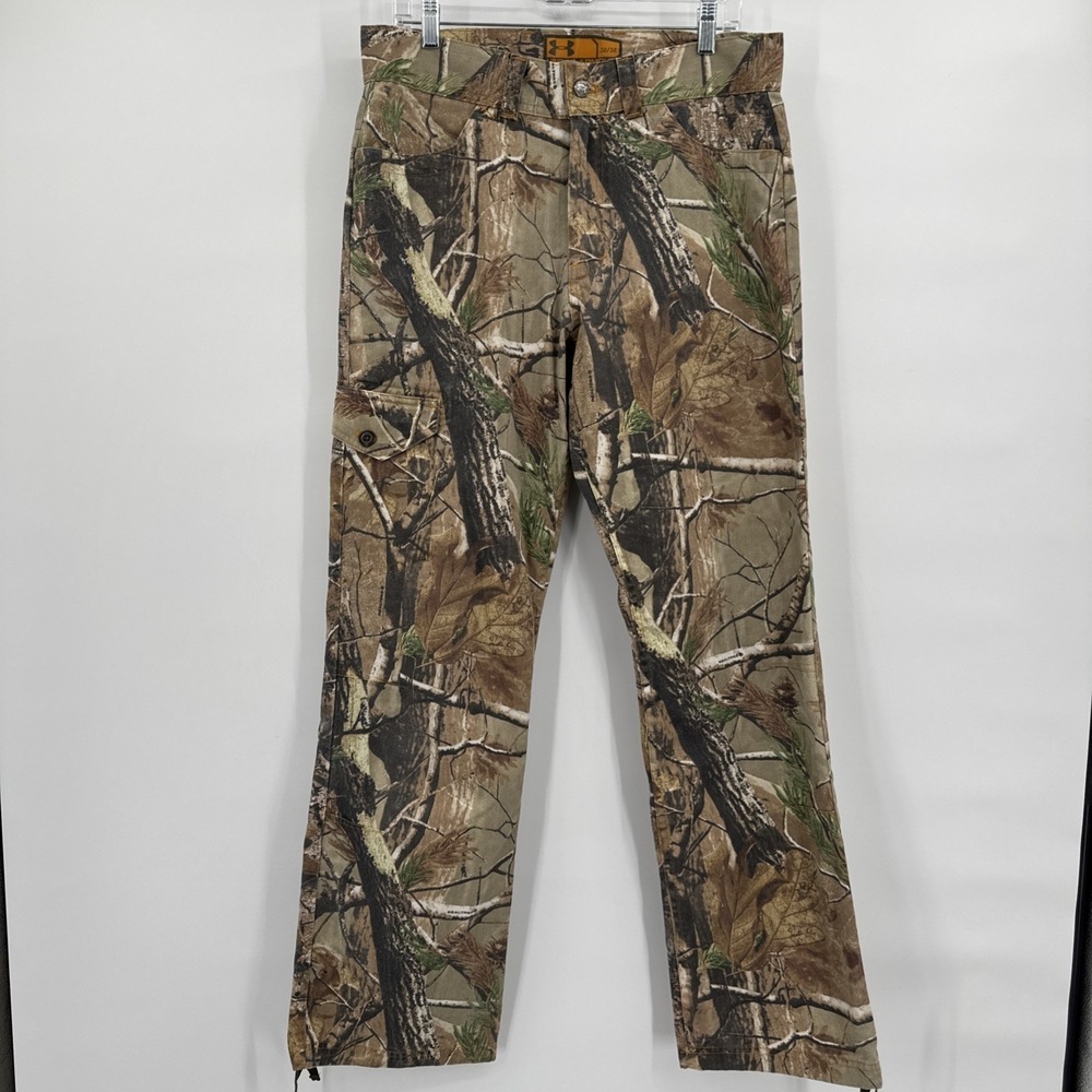 Under Armor Real Tree Camo Pants‎ Men's 32/32 Cargo Hunting Outdoorsman